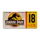 Number 18 Jeep Wrangler Sahara JP 18 License Plate Jurassic Park (1993)