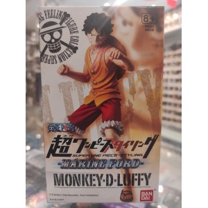 MONKEY D LUFFY (Marine Ford) Super One Piece Styling Figurine Bandai