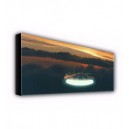 Millenium Falcon over Bespin Cloud City Canvas ID-Wall