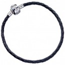 Black Leather Charm Bracelet The Carat Shop