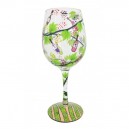 Standard Wine Glass "Wine Testing" LOLITA® Love My Wine Enesco